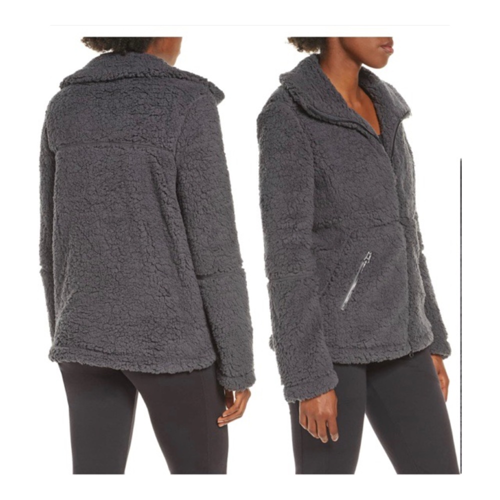 Zella Sadie Fleece Jacket Purple - Picture 7 of 7